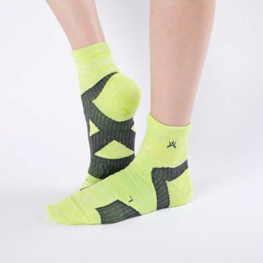 運動型交叉綁帶襪子  彩色  中短款長度